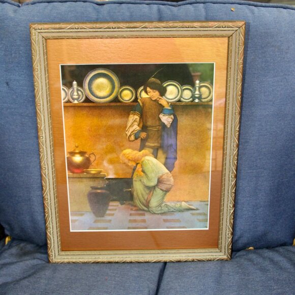 Maxwell Parrish print in wooden frame - Picture 3 of 5